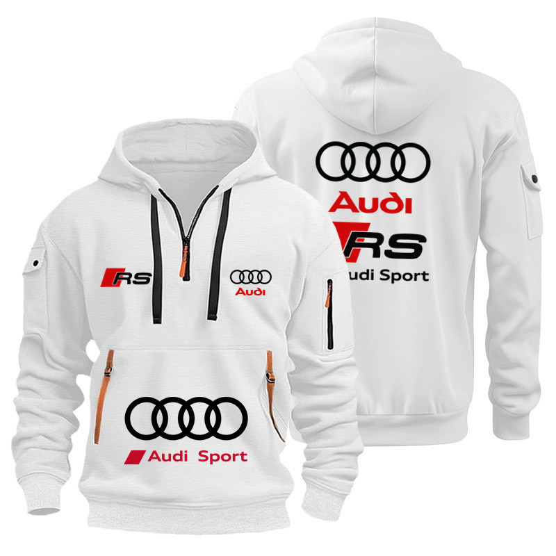 Streetwear Brand Hoodies - Bluza z kapturem Audi, unisex, motocyklowa,