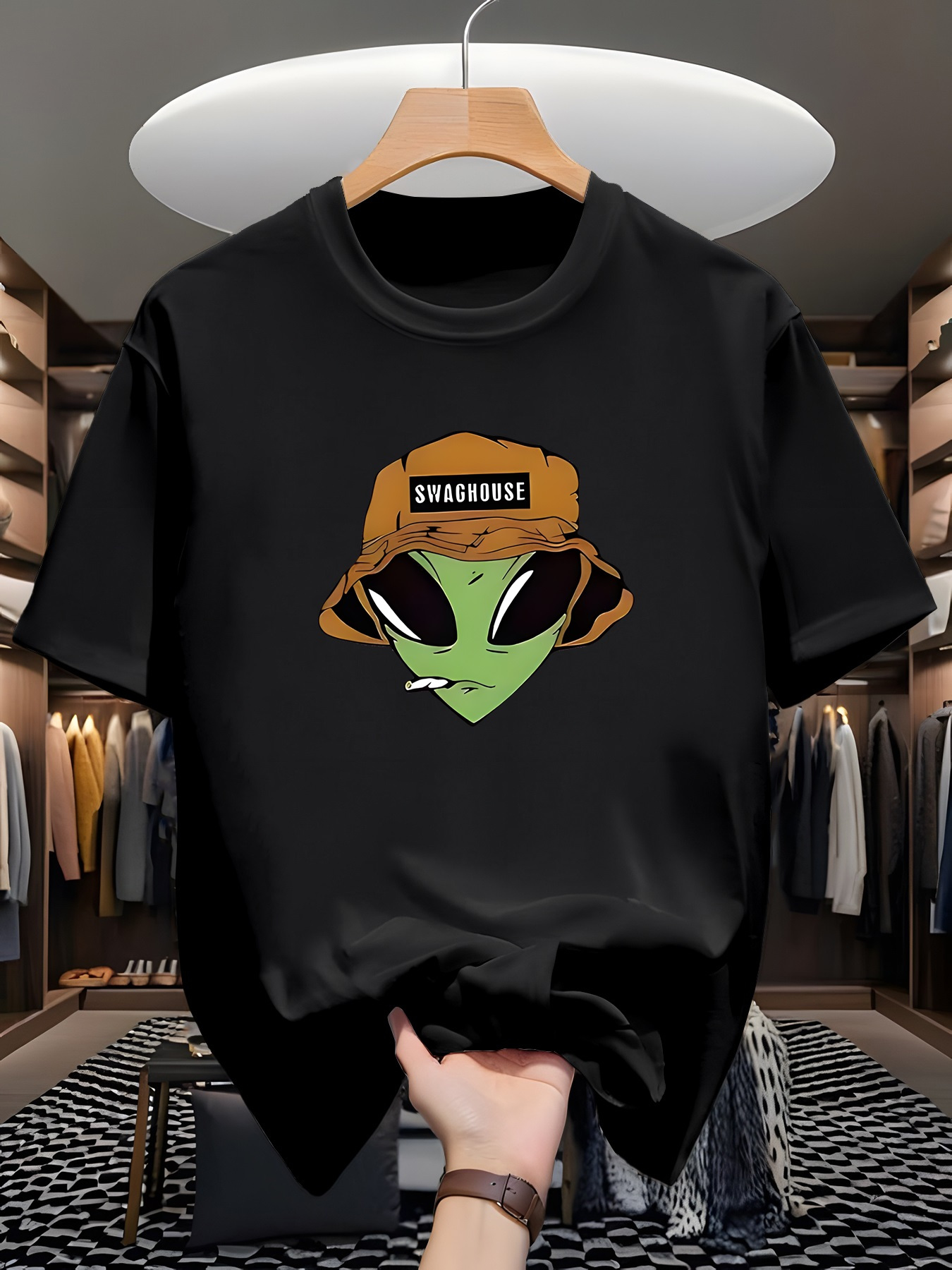 Streetwear Brand In Japan - Męskie koszulki z zabawnymi nadrukami graficznymi