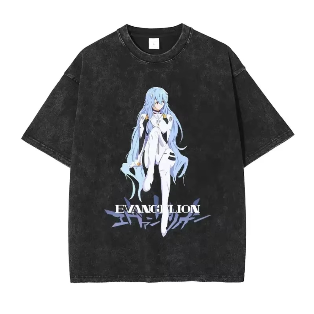 Streetwear Brand In Japan - Męskie koszulki oversize Odzież EVA Anime