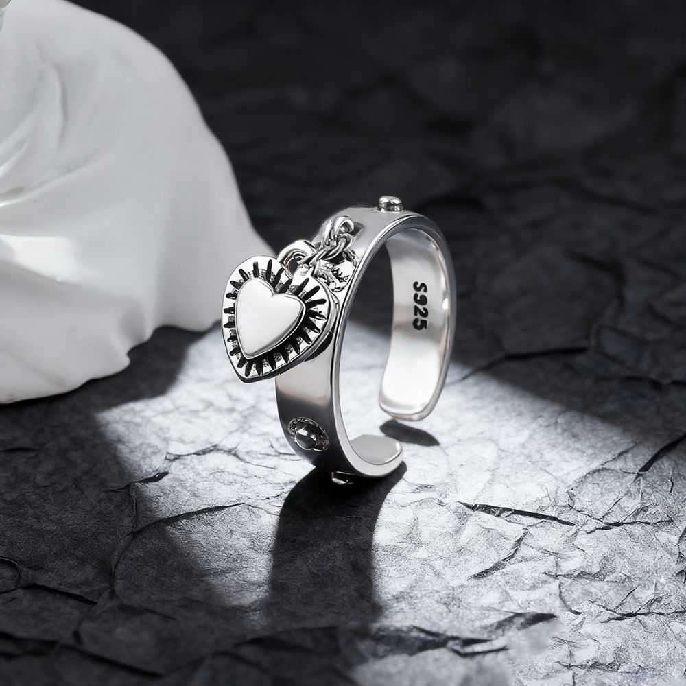 Chrome Hearts Ring - Srebro próby 925 w kształcie serca