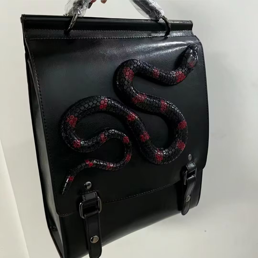 Streetwear Brand Backpack - Oryginalny plecak na laptopa ze skóry