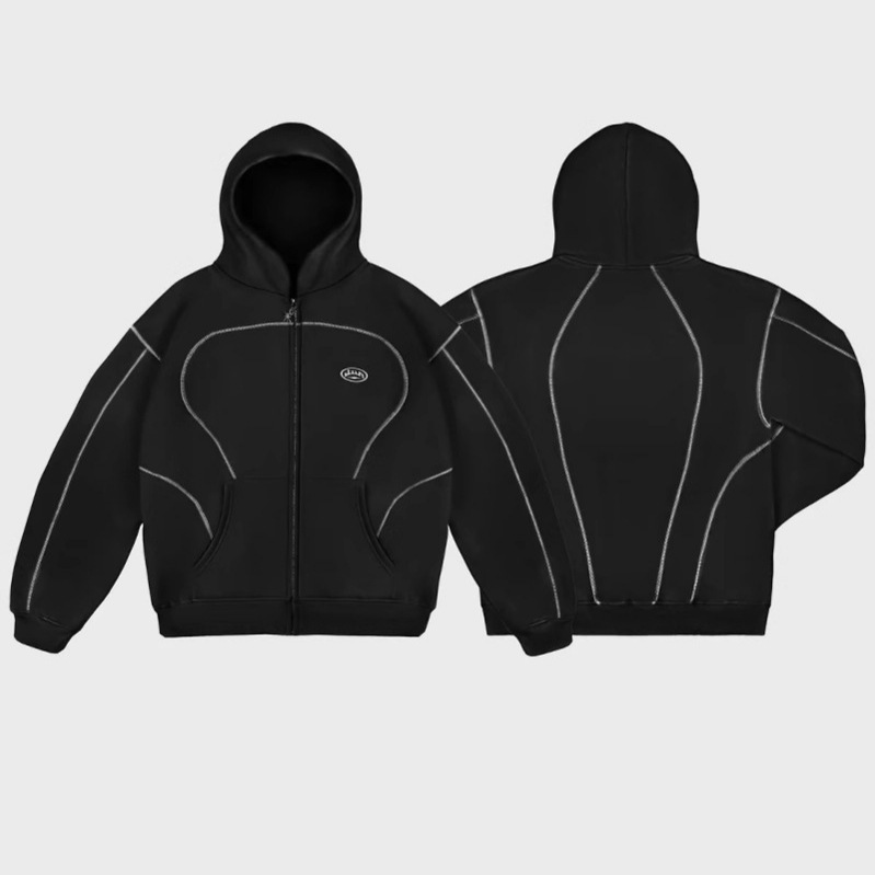Streetwear Brand Hoodies - Luźna bluza z kapturem na zamek