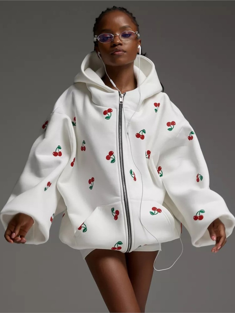 Streetwear Brand Hoodies - Damska bluza z kapturem z nadrukiem
