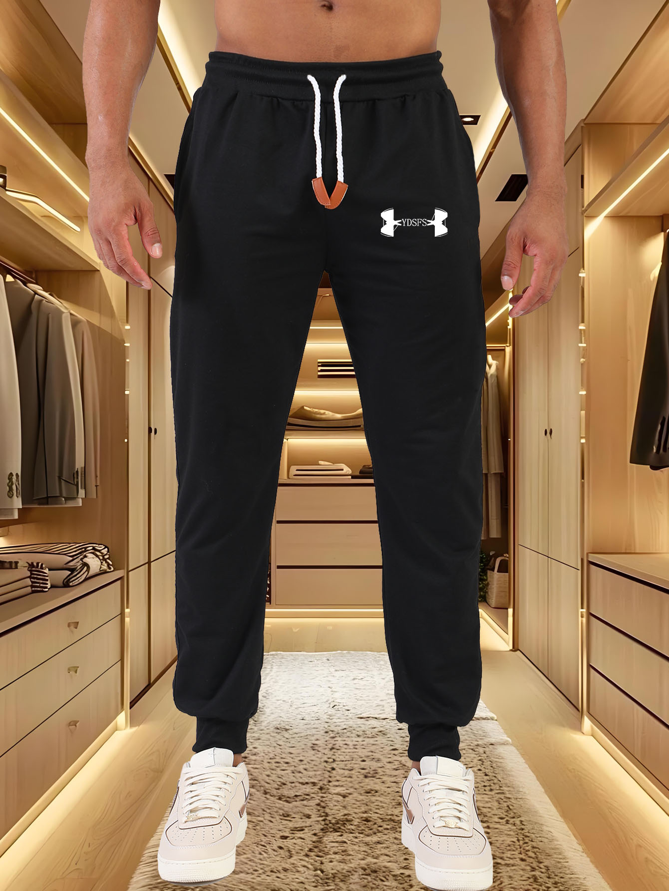 Streetwear Brand Joggers - Męskie spodnie dresowe z nadrukiem logo
