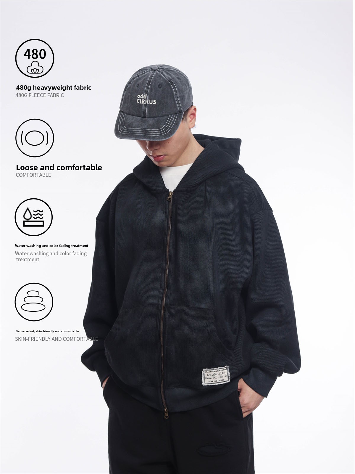Męska bluza z kapturem w stylu – Streetwear Brand Japanese recenzja i cena
