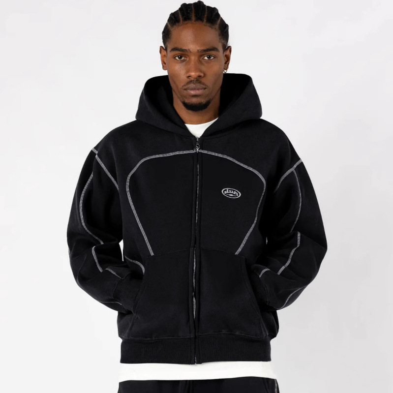 Luźna bluza z kapturem na zame – Streetwear Brand Hoodies recenzja i cena