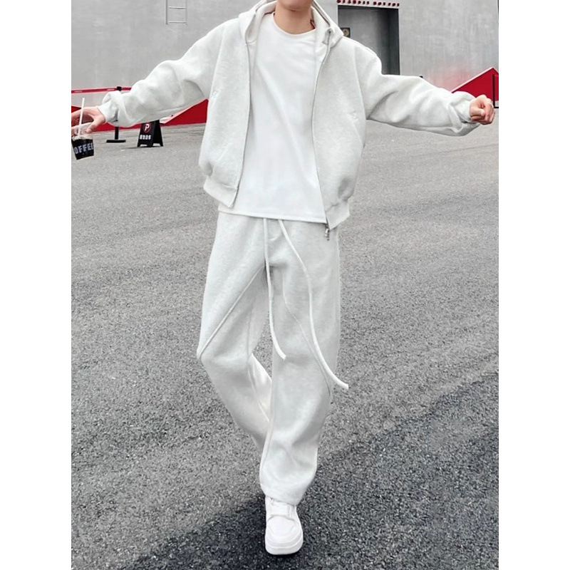 Męski komplet sportowy z polar – Streetwear Brand Hoodies recenzja i cena