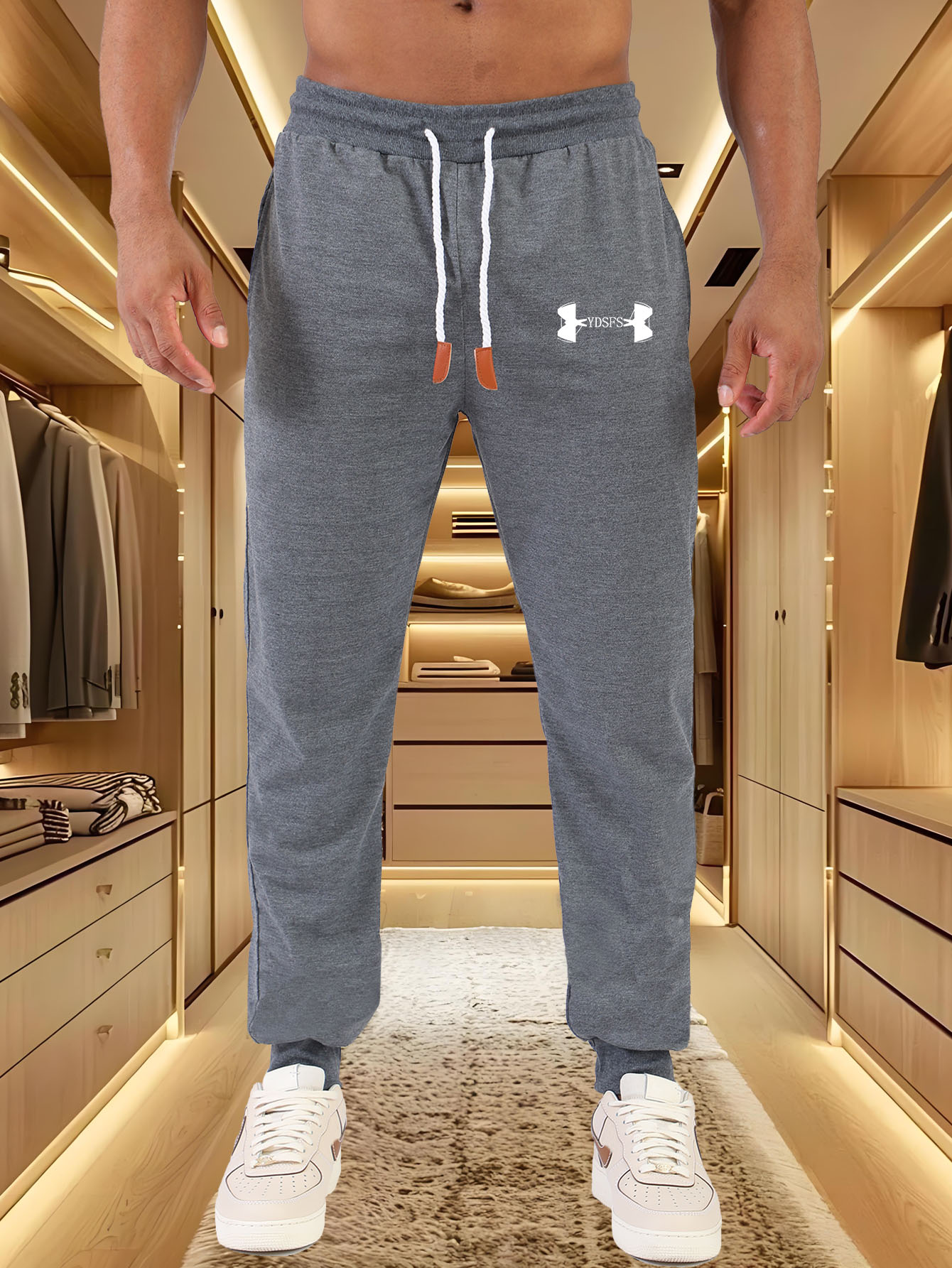 Męskie spodnie dresowe z nadru – Streetwear Brand Joggers recenzja i cena